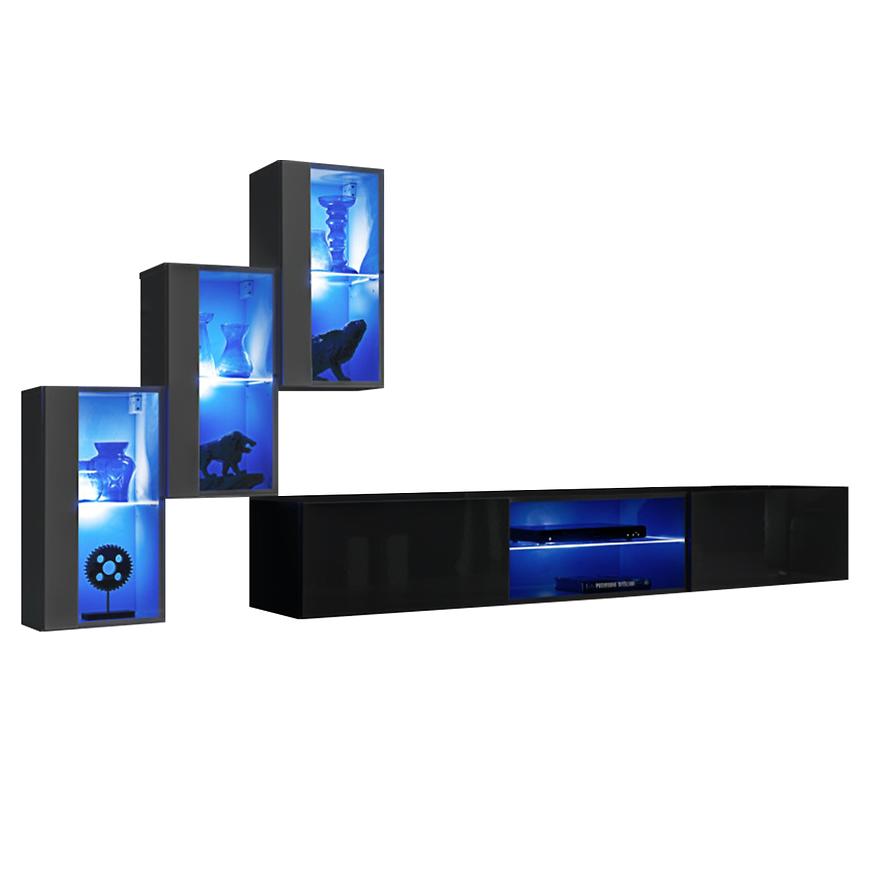 Obývací Stěna Switch Xxii Grafit/Černá Baumax