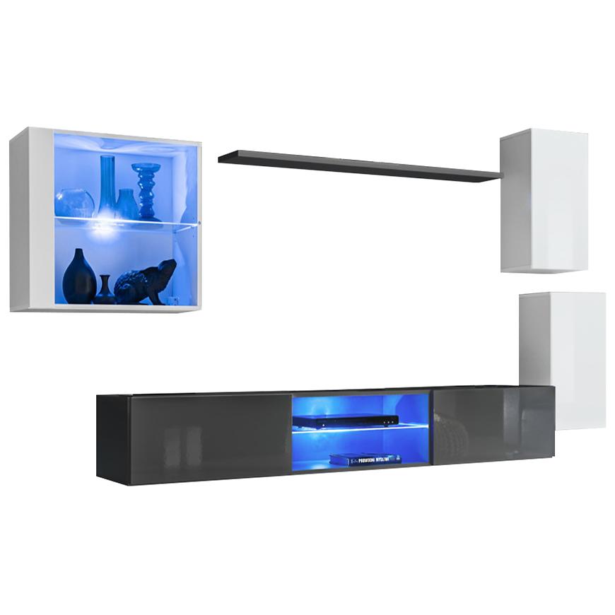 Obývací Stěna Switch Xxiii Bílý/Grafit Baumax