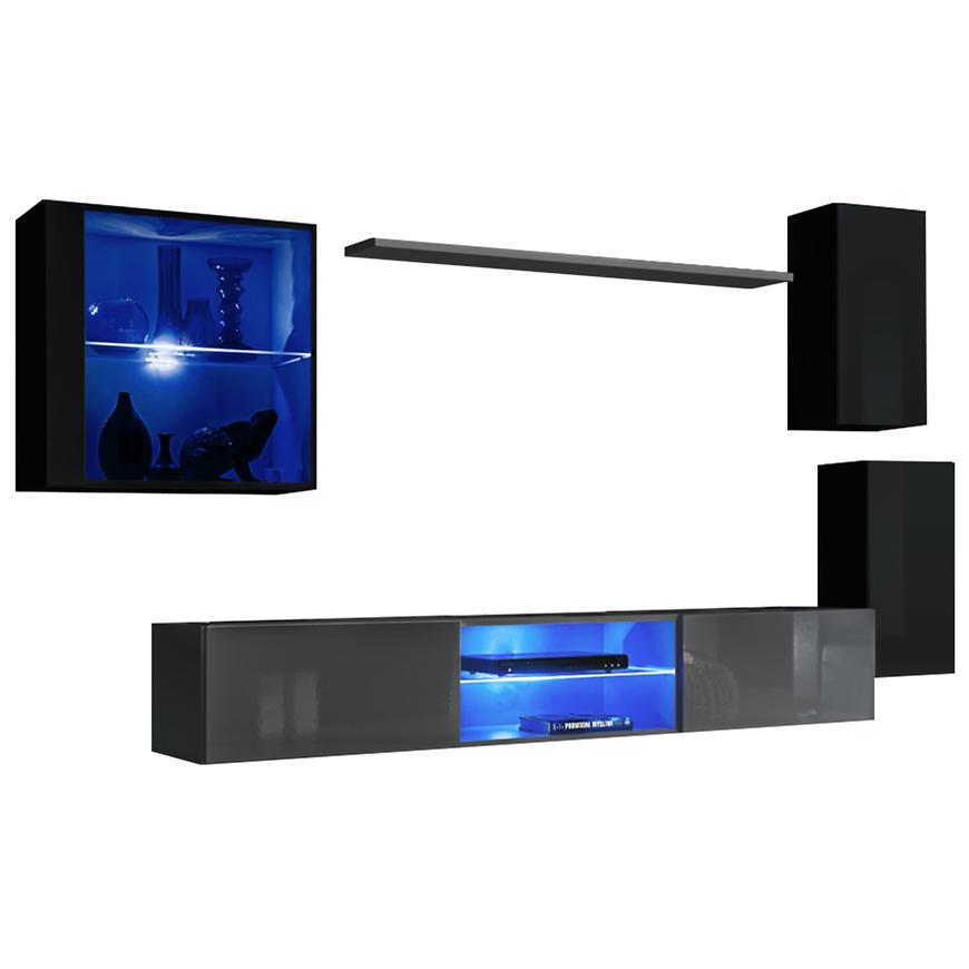 Obývací Stěna Switch Xxiii Černá/Grafit Baumax