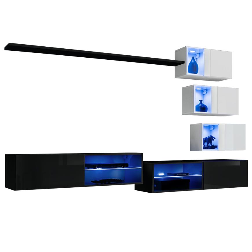 Obývací Stěna Switch Xxiv Černá/Bílý Baumax