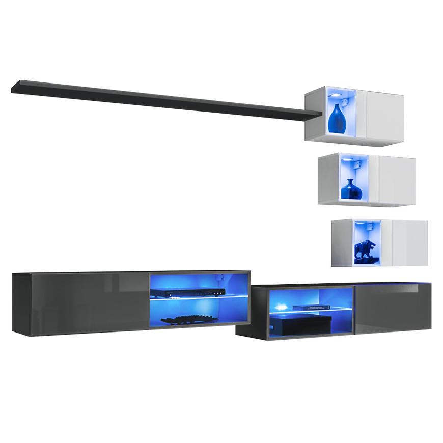 Obývací Stěna Switch Xxiv Grafit/Bílý Baumax