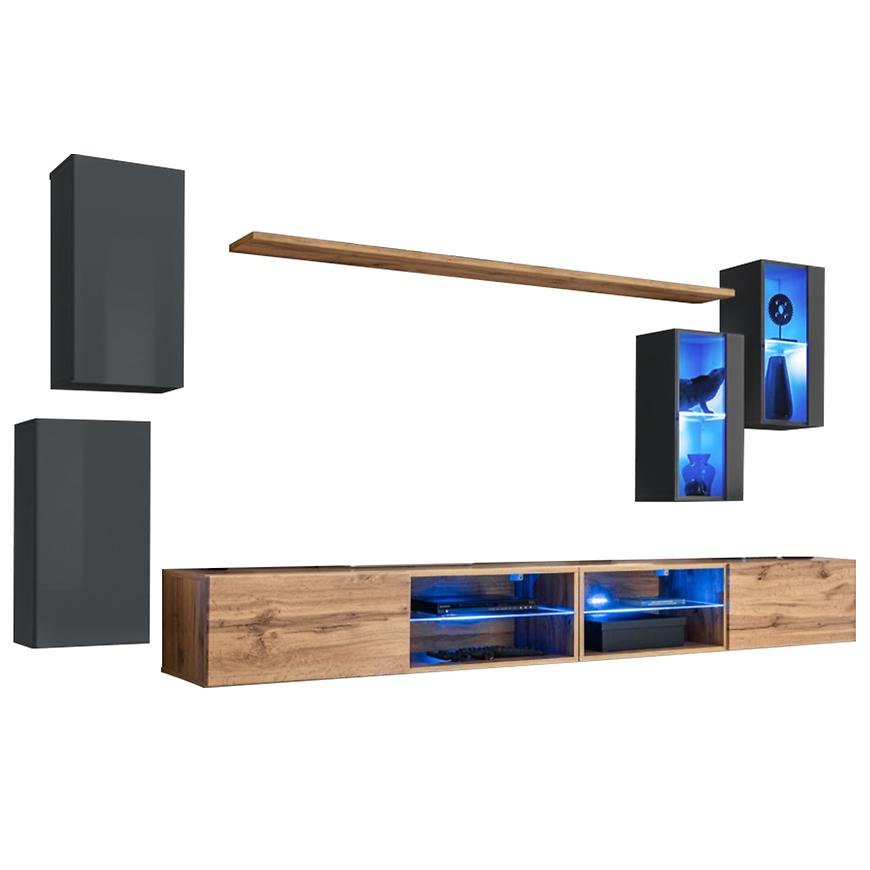 Obývací Stěna Switch Xxv Grafit/Wotan Baumax