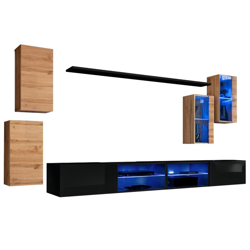 Obývací Stěna Switch Xxv Wotan/Černá Baumax