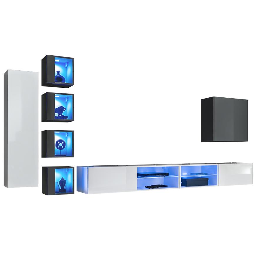 Obývací Stěna Switch Xxvi Bílý/Grafit Buamax