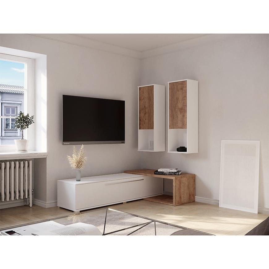 Obývací stěna Roof 09 bílý/dub samdal Baumax