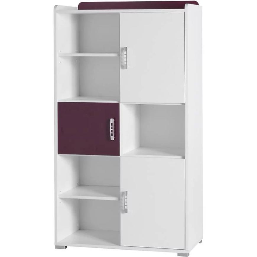 Regál Nemo 79cm Bílý/Fiole Baumax