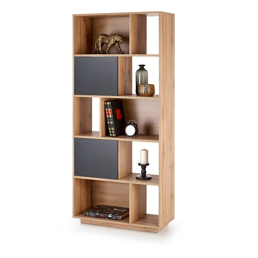 Regál Reg-22 dub wotan/černá Baumax