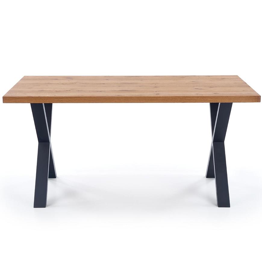 Stùl Xavier 160/250 Płyta/Drewno/Ocel – J. Dub/Černá Baumax