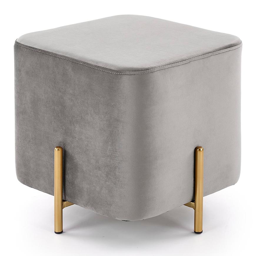 Taburetka Corno popelavě šedá/zlatá Baumax