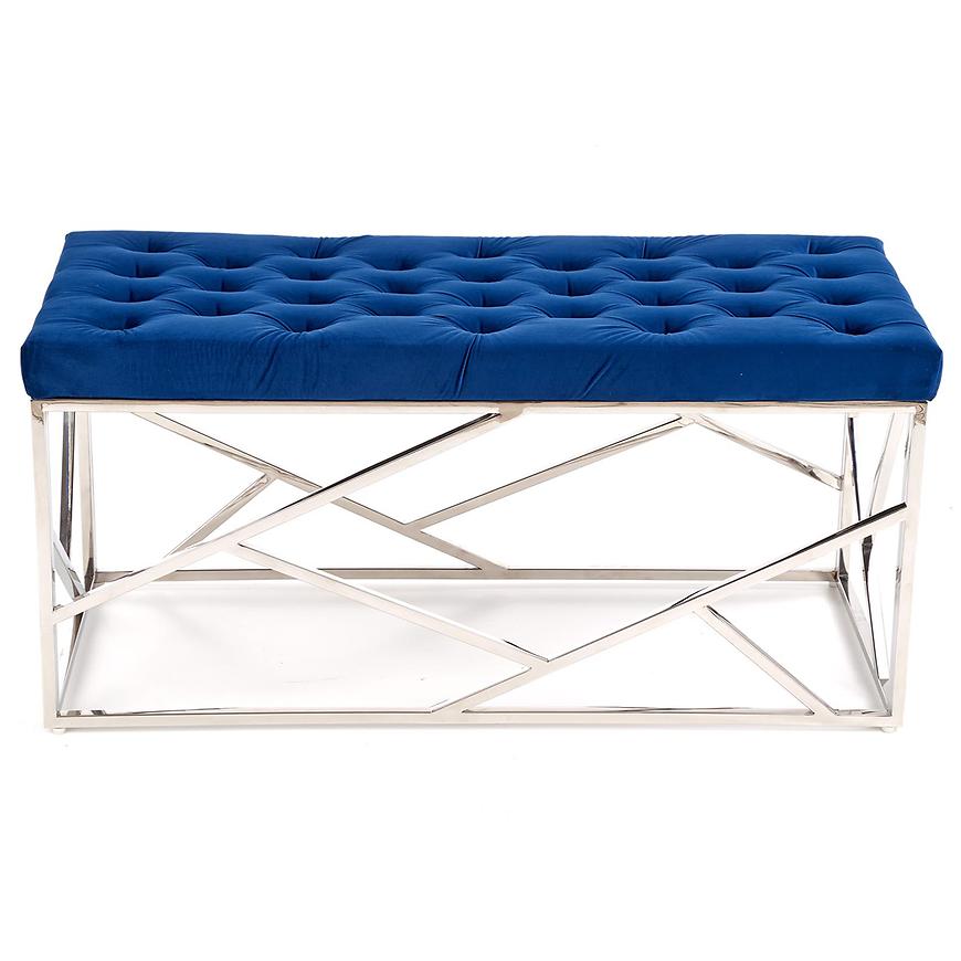 Taburetka Milagro tmavě modrá/stříbrná Baumax