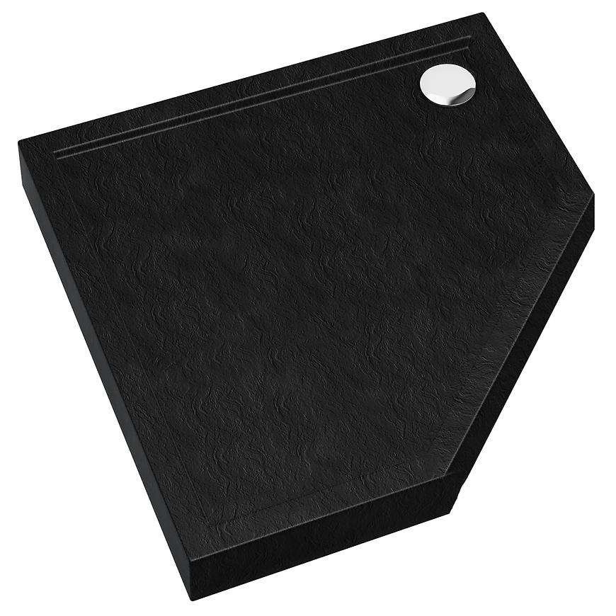 Vanička pětiúhelníkový Black Stone 80x80x12 Espera Plus AQM4697CST SCHEDPOL