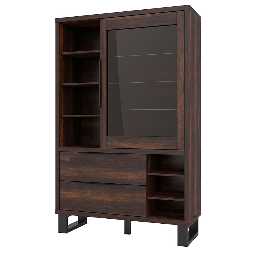 Vitrína 1D2S Halle WM 13 dub wallace Baumax