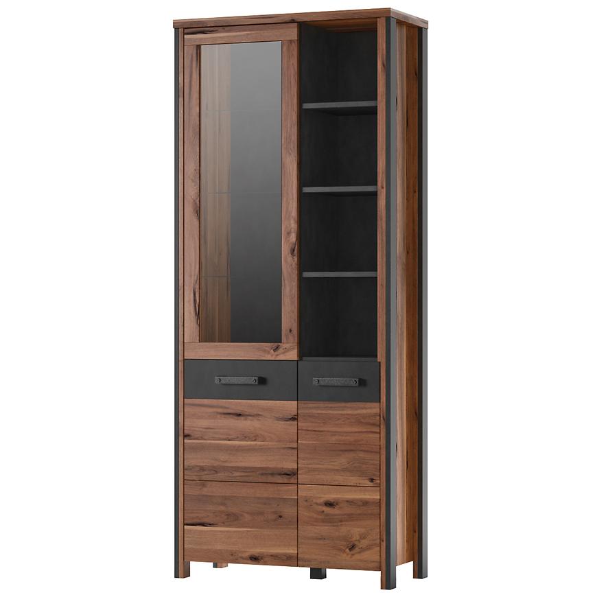 Vitrína 2D1S Buffalo 12 dub royalis - matera Baumax