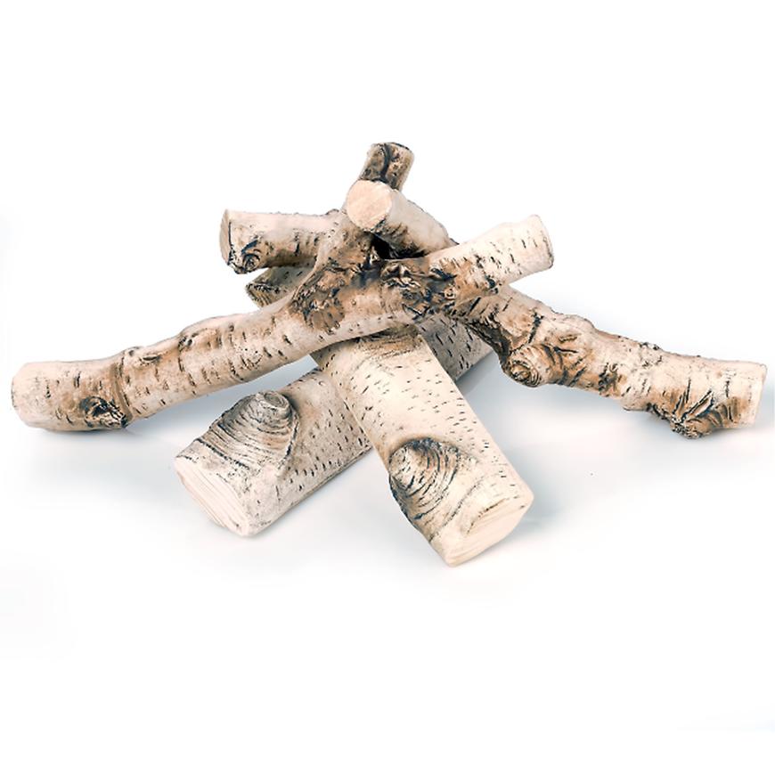 Polena bříza - keramická polena pro Biokrby Baumax