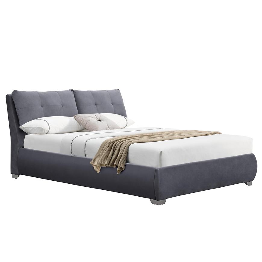 Postel Bridget 160 popelavě šedá/chrom Baumax