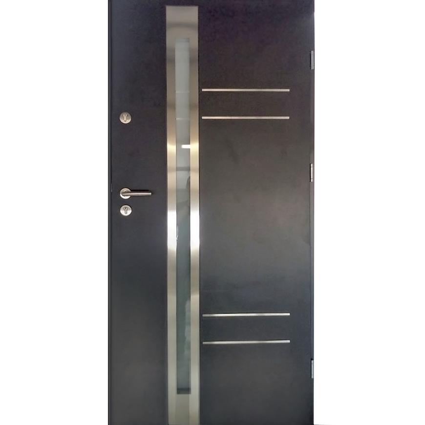 Vchodové dveře Monaco 90P 77mm antracit Baumax