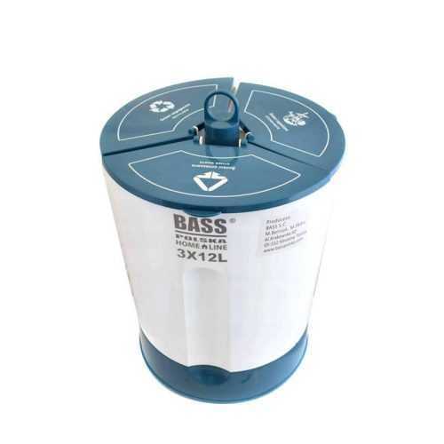 Koš na tříděný odpad otočný 3x12l BH 10503 BASS