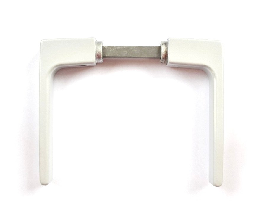 Klika vratová K412 Komas - stříbrná