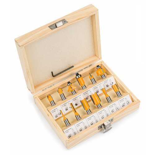 Stopkové frézy na dřevo 12 ks PM-ZFD-12