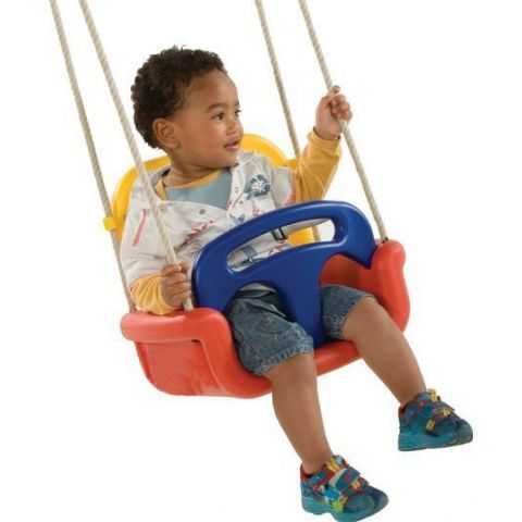 JIPOS Monkey´s Home houpačka Baby 3v1 ČERVENÁ