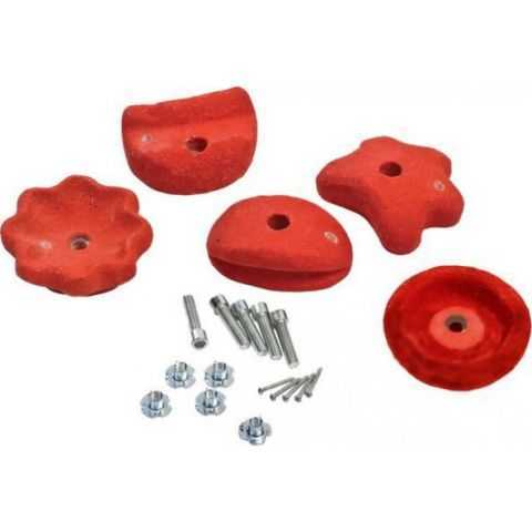 JIPOS Lezecí kameny SMALL 5ks/bal. ČERVENÉ