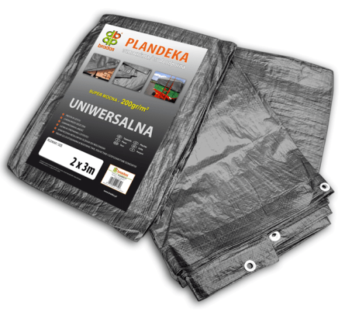 BRADAS BR-PLG2004/6 zakrývací plachta 200g/m² 4x6m šedá