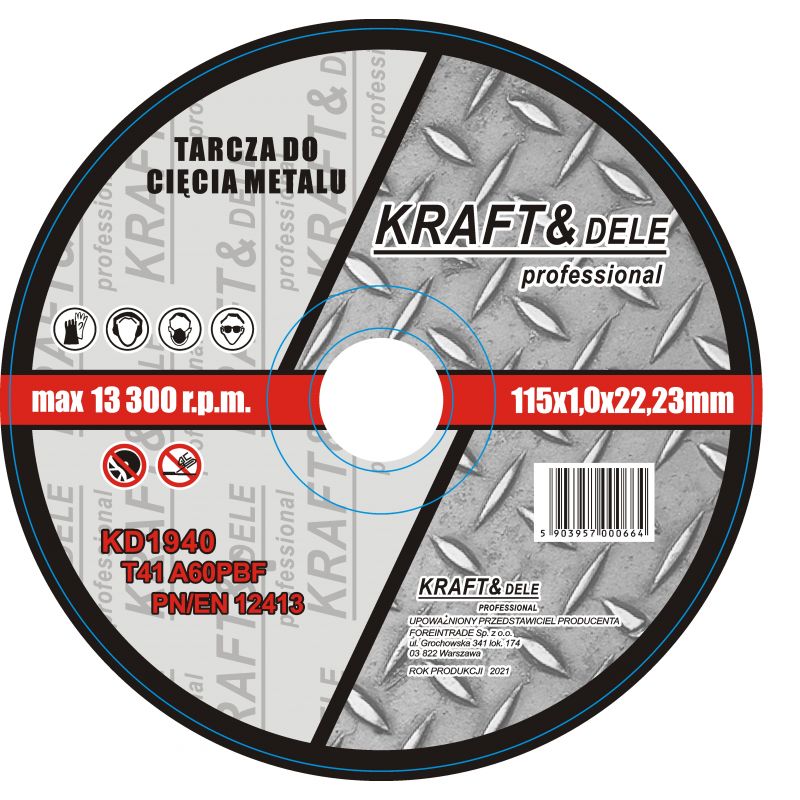 Brusný kotouč na kov 115x6