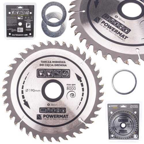 Pilový kotouč na dřevo SK plátek 190x30x40Z POWERMAT