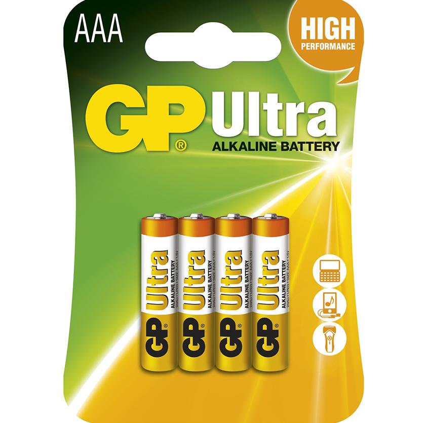 Alkalická baterie GP Ultra AAA (LR03)