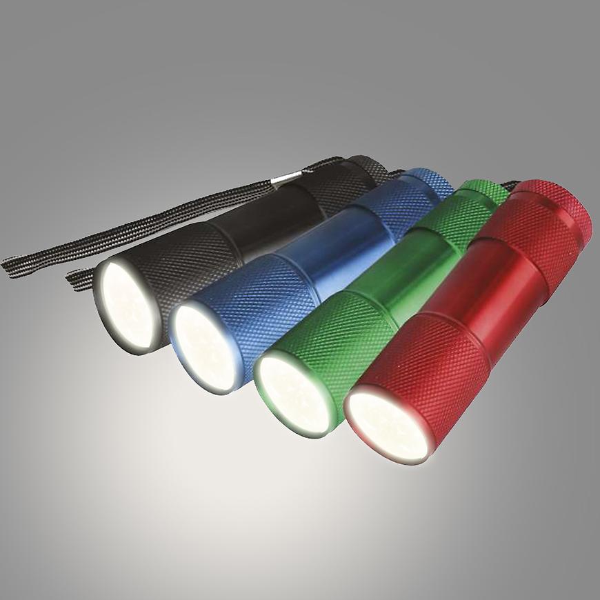 LED ruční kovová svítilna P3848A