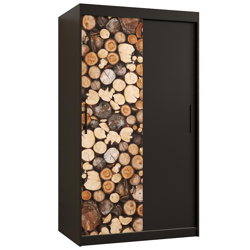 Skříň COUNTRY 100 černá/černá Baumax