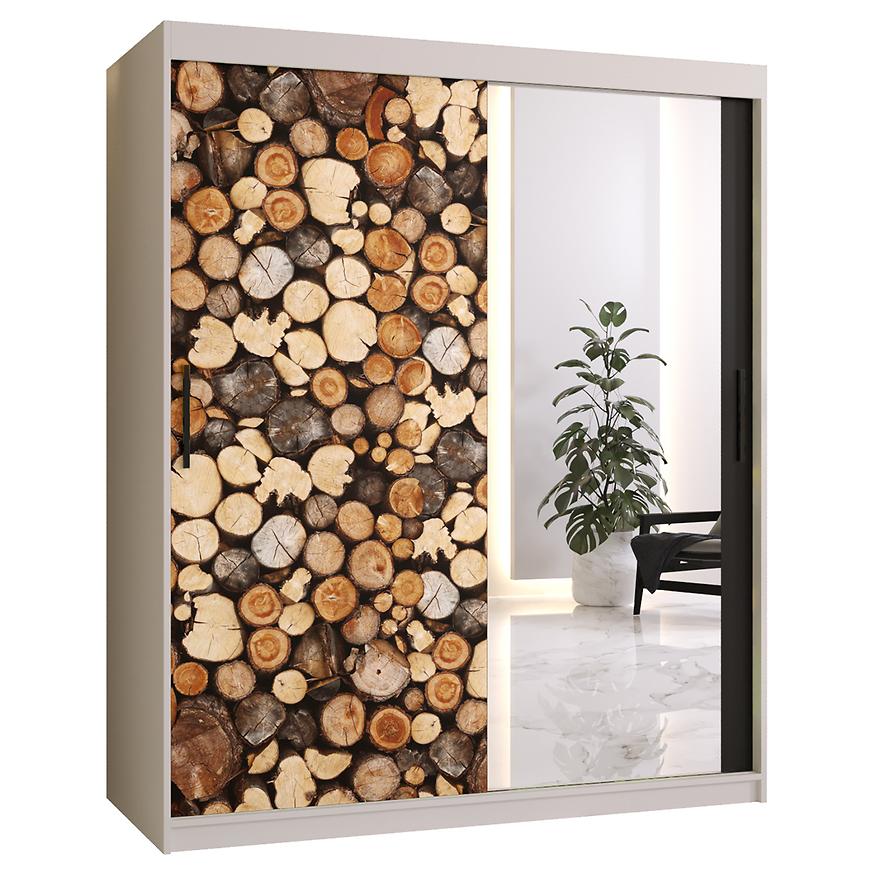 Skříň COUNTRY 2 150 fehér/zrcadlo Baumax