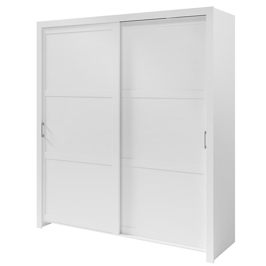 Skříň Frama 185 bílá rukojeť stříbrná Baumax