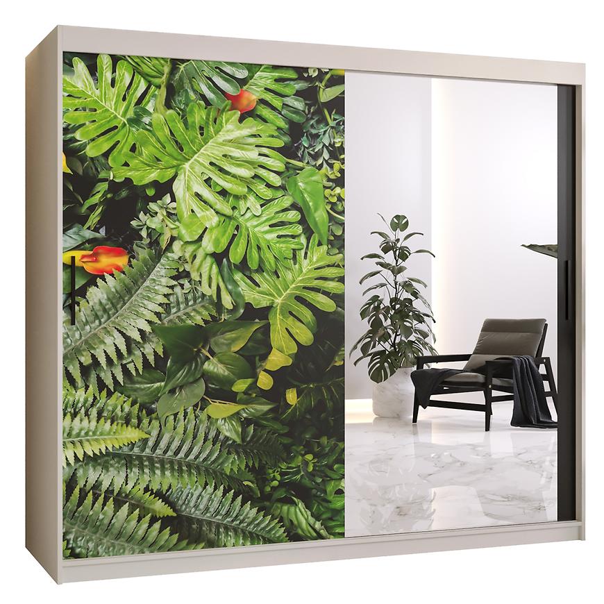 Skříň Kinszasa 2 200 bílá/zrcadlo Baumax