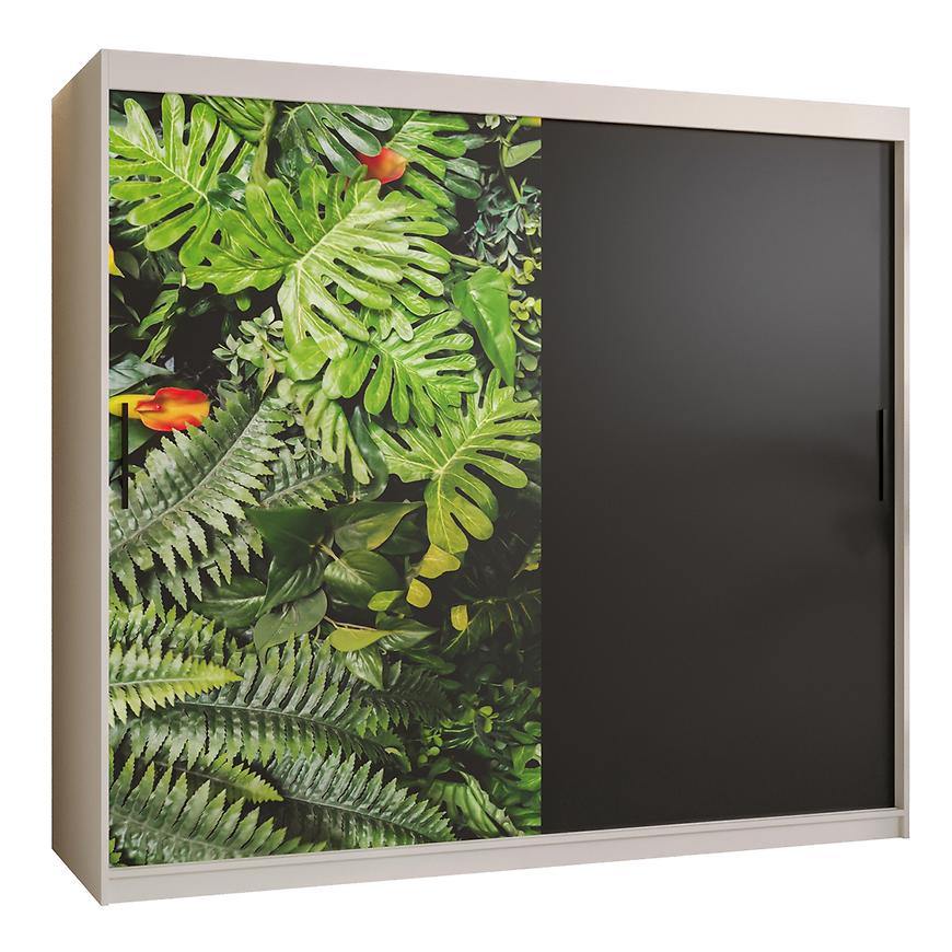 Skříň Kinszasa 200 bílá/černá Baumax