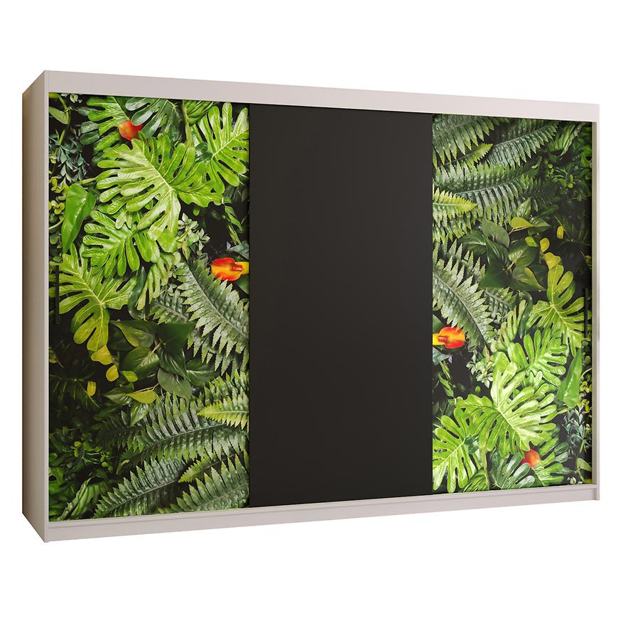 Skříň Kinszasa 250 bílá/černá Baumax