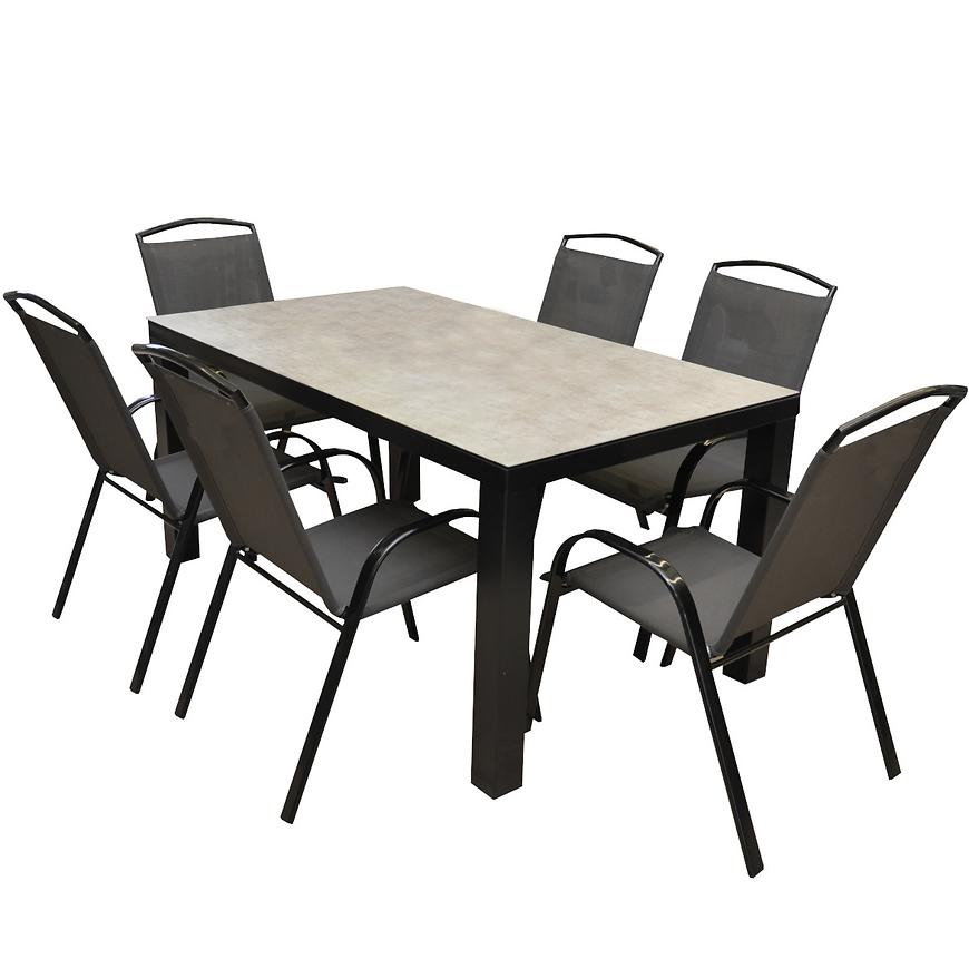 Zahradní souprava FINN keramický stůl + 6 židlí Baumax