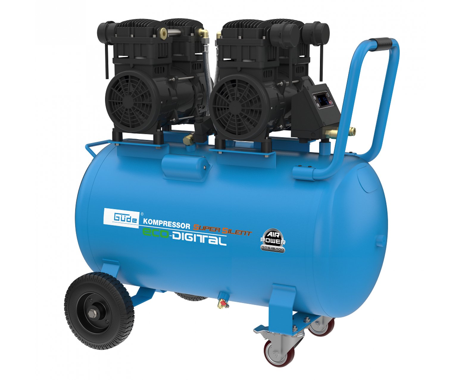 Güde AIRPOWER 375/8/100 ECO-DIGITAL SILENT bezolejový kompresor 2200W