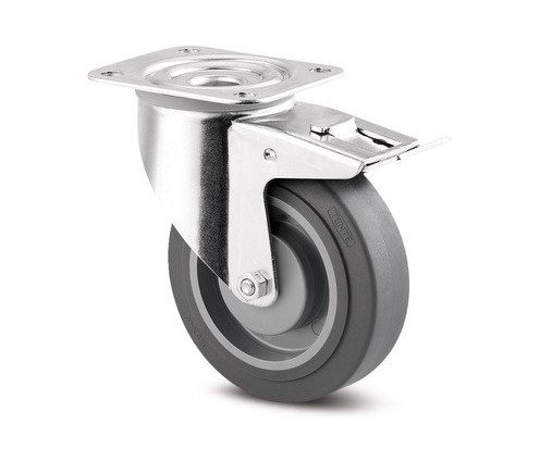 Kolečko průmyslové otočné 125mm plotýnka