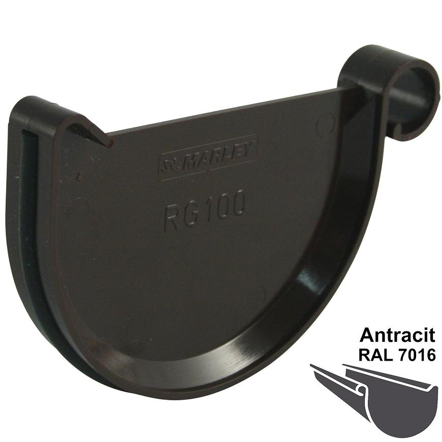 Čelo žlabu rg 100 antracit MARLEY Marley