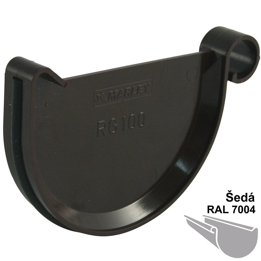 Čelo žlabu rg 100 šedá MARLEY Marley