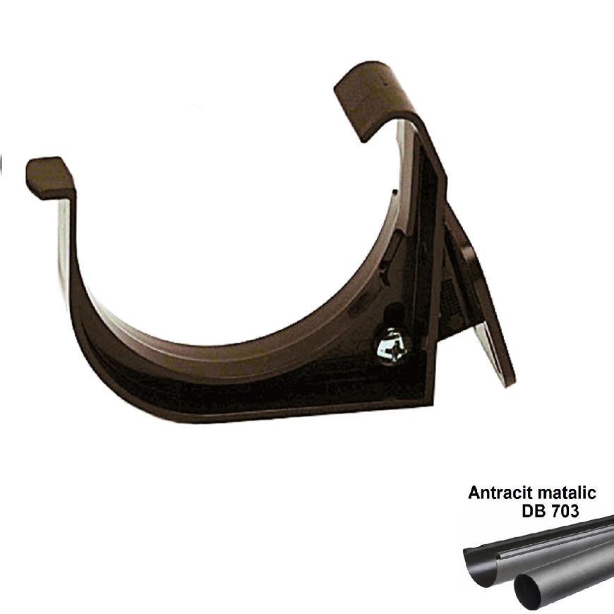 Hák nastavitelný pvc antracit-metalic 75 mm MARLEY Marley