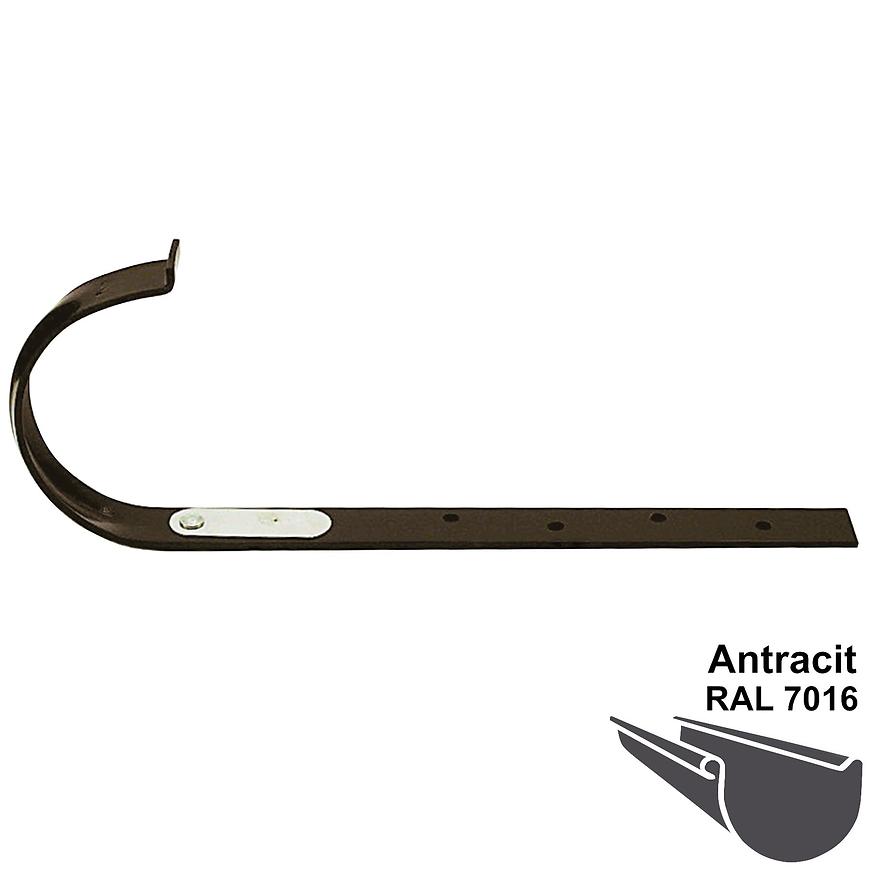 Kovový hák rovný rg 125 antracit MARLEY Marley