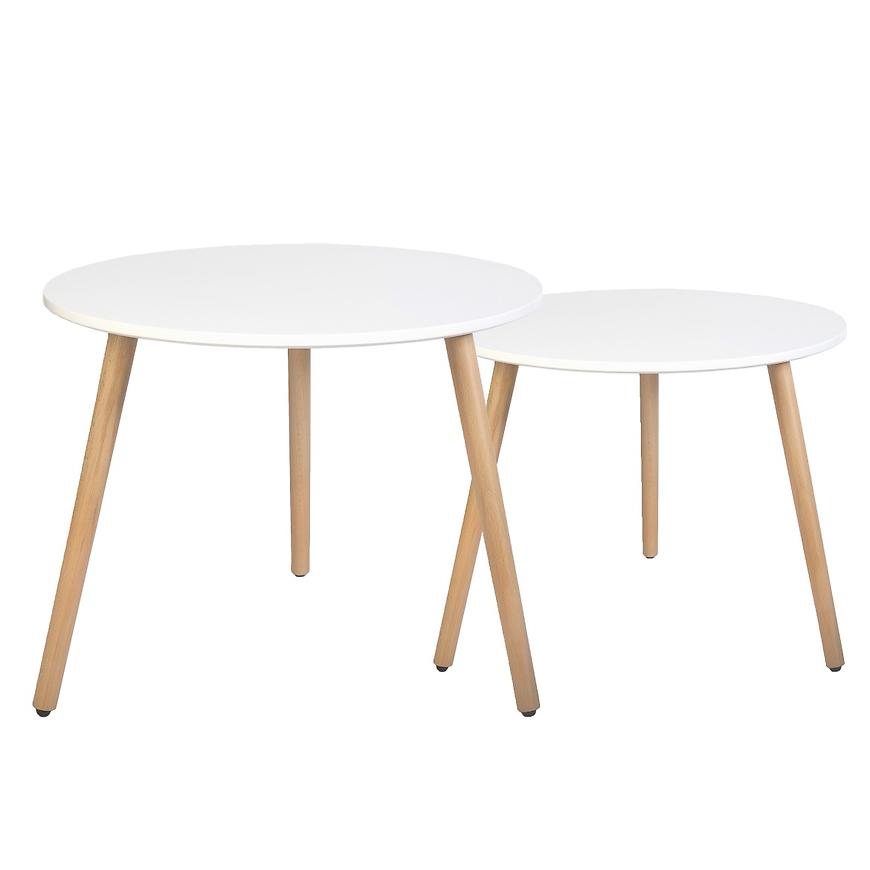 Sada 2 stolů Frida (kulaté desky) Baumax