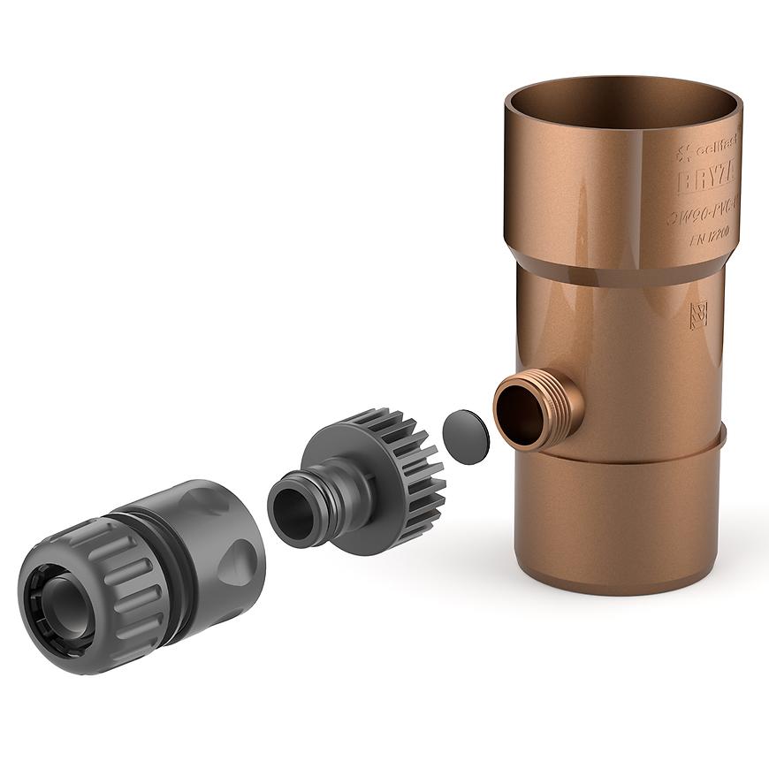 Sběrač dešťové vody 90 mm Bryza měděná CELLFAST BRYZA