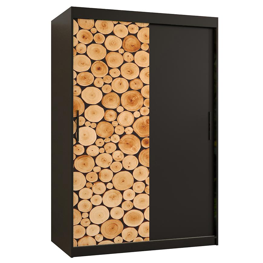 Skříň Polano 120 černá/černá Baumax