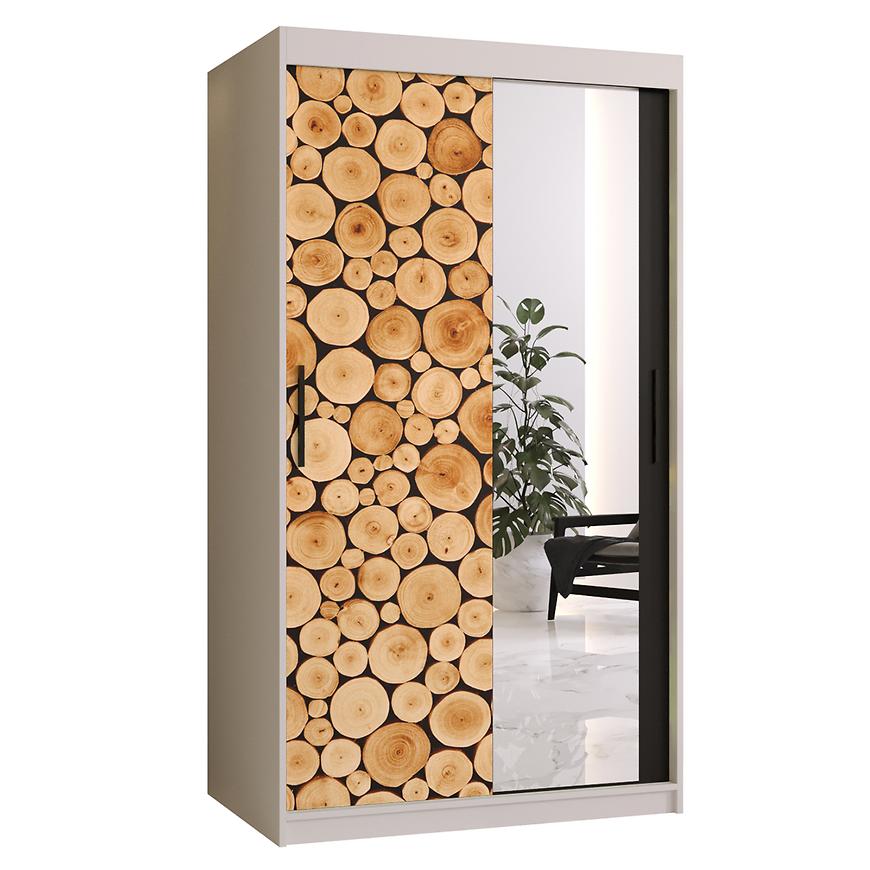 Skříň Polano 2 100 bílá/zrcadlo Baumax