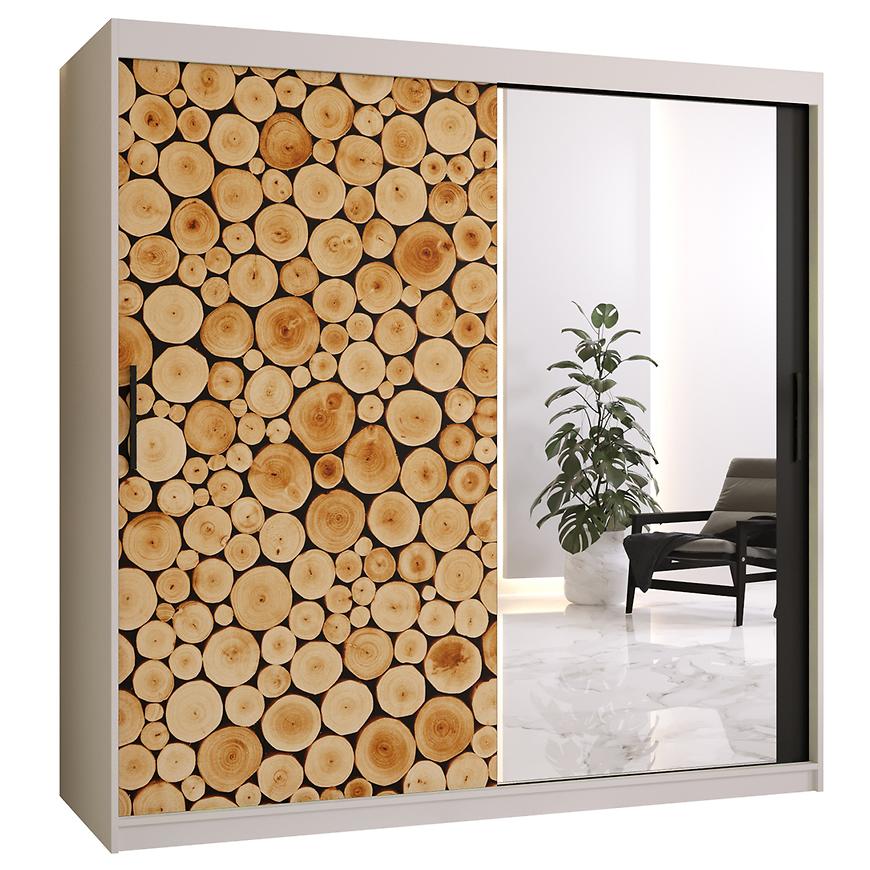 Skříň Polano 2 180 bílá/zrcadlo Baumax