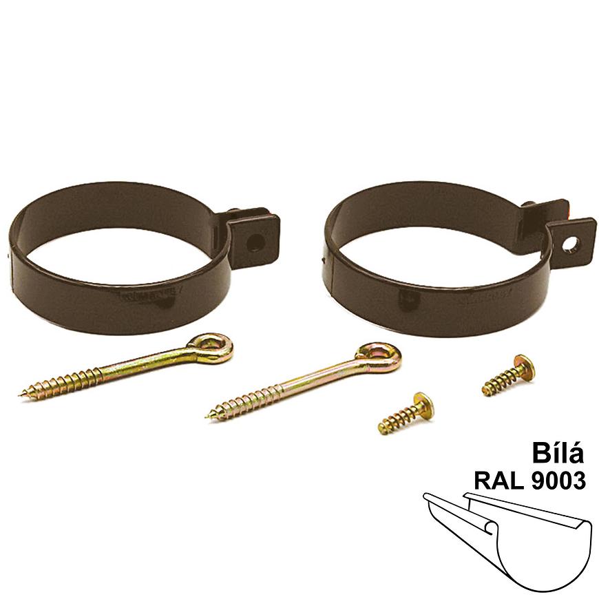 Trubková spona šroub (pár) dn 53 bílá MARLEY Marley