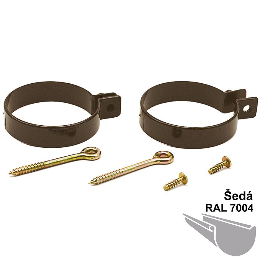 Trubková spona šroub (pár) dn 53 šedá MARLEY Marley